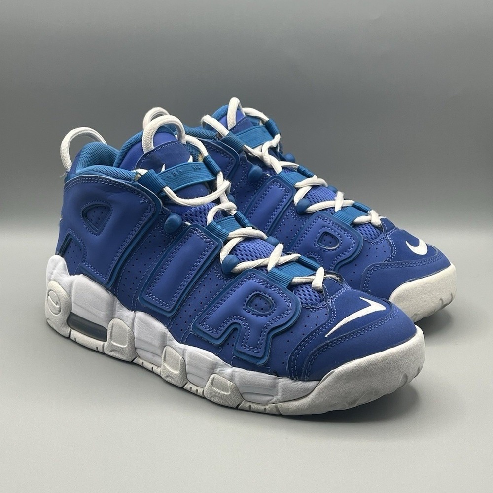 Nike Air More Uptempo Royal Blue Retro - Youth Size‎ 7 Women's Size 8.5 USED